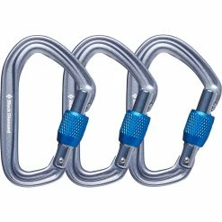 Black Diamond Carabiners HotForge Screwgate Carabiner 3 Pack -Mad Rock Outlet Store GRA 2