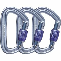 Black Diamond Carabiners LiteForge Screwgate Carabiner 3 Pack