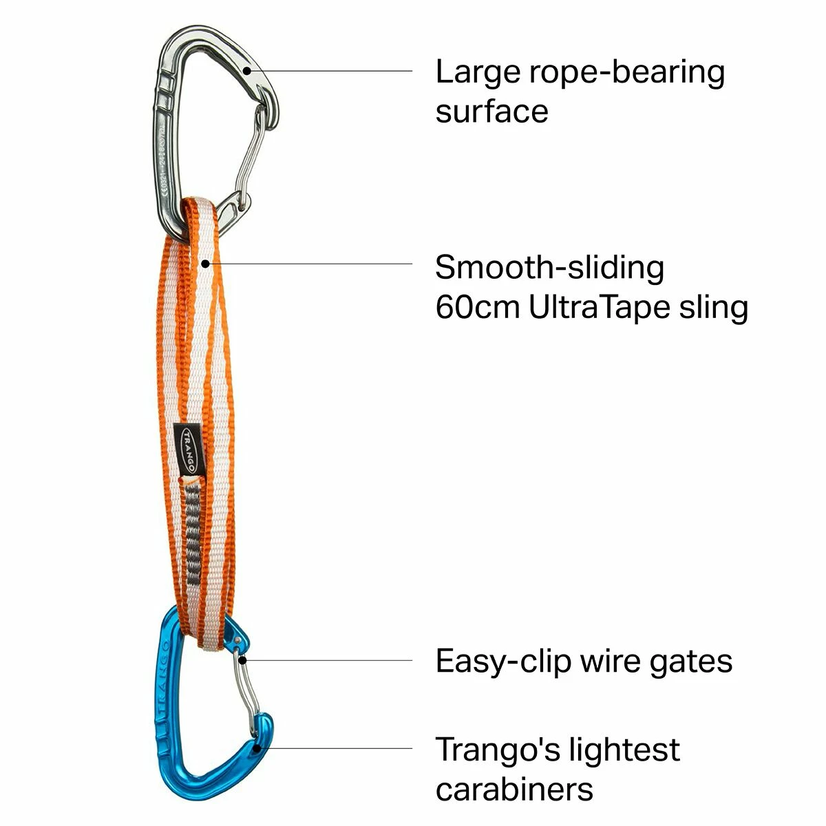 Trango Quickdraws Phase Alpine Draw 4 Pack 2 Trango Quickdraws Phase Alpine Draw 4 Pack - Image 2